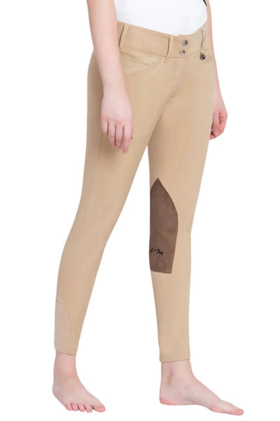 Equine Couture Coolmax Champion Knee Patch Breeches, Safari/taupe/24
