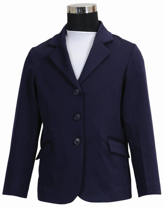 Children's Equestrian Show Coat - Classic Competition Jacket with Stretch Fabric & Vented Back - Equine Couture Raleigh