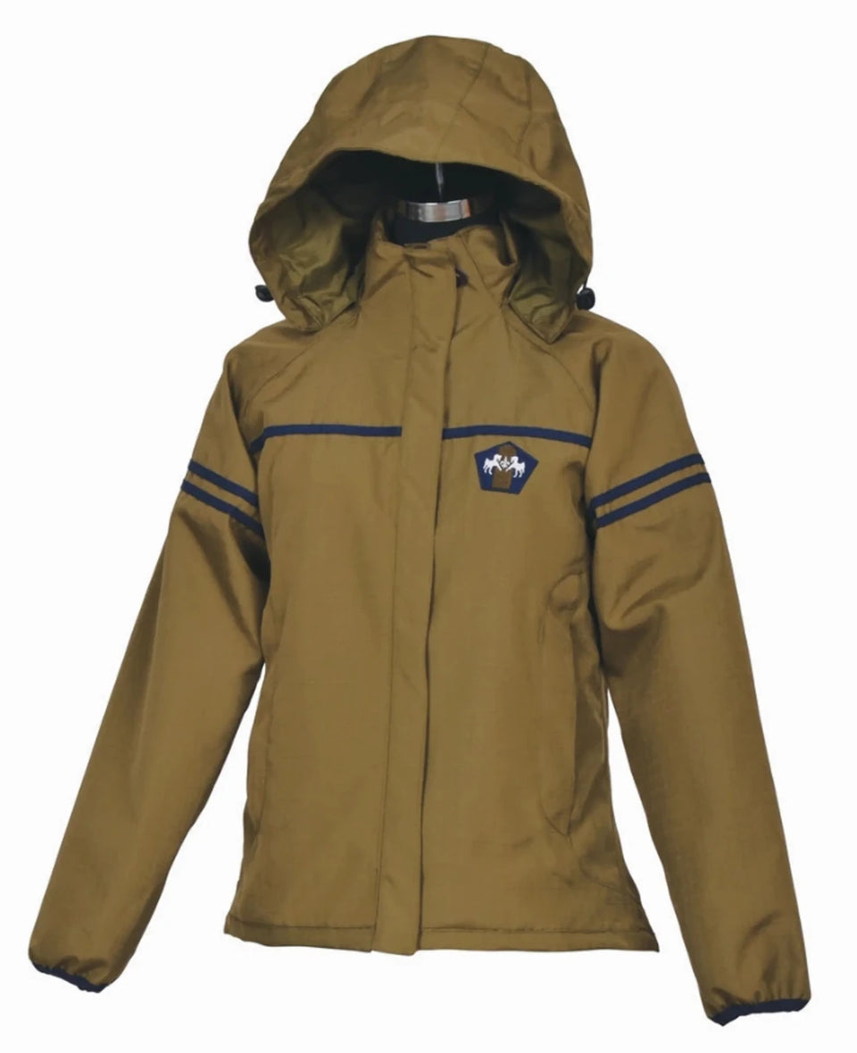 Women's Waterproof Riding Jacket, Equine Couture Farm House, Military olive/ec navy/XX-LARGE, view 23