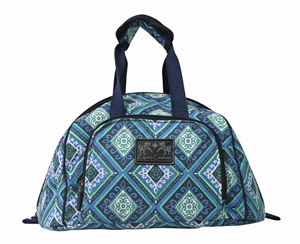Equine Couture Artemis Helmet Bag - Padded Riding Hat Carrier with, Ec navy/white/royal blue/1