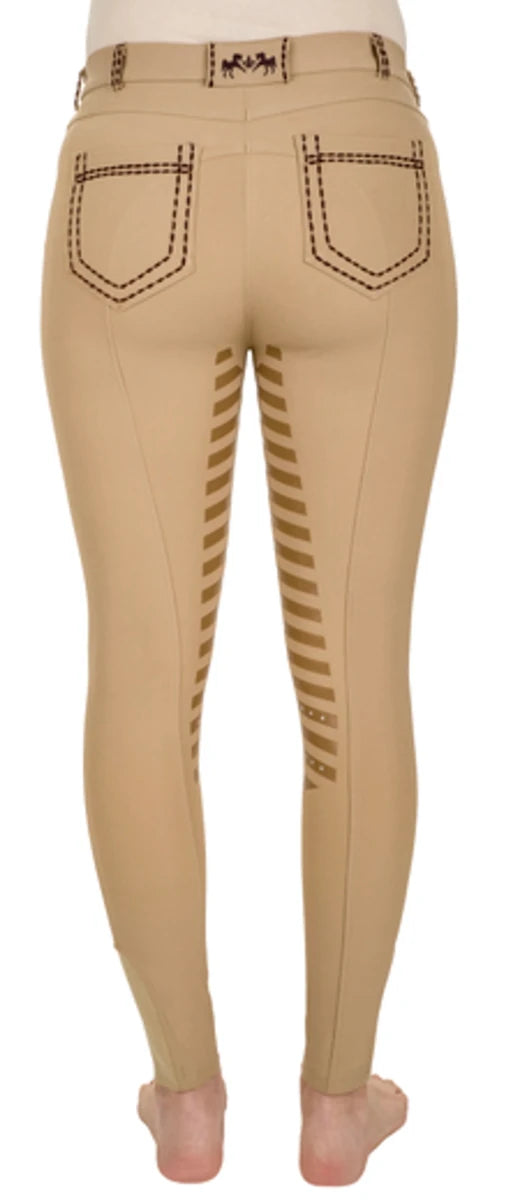Equine Couture Ladies Nora Extended Knee Patch Breeches, view 17
