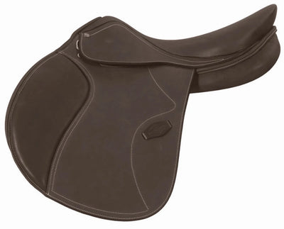 Henri de Rivel Cahill Covered Close Contact Saddle, Havana/16