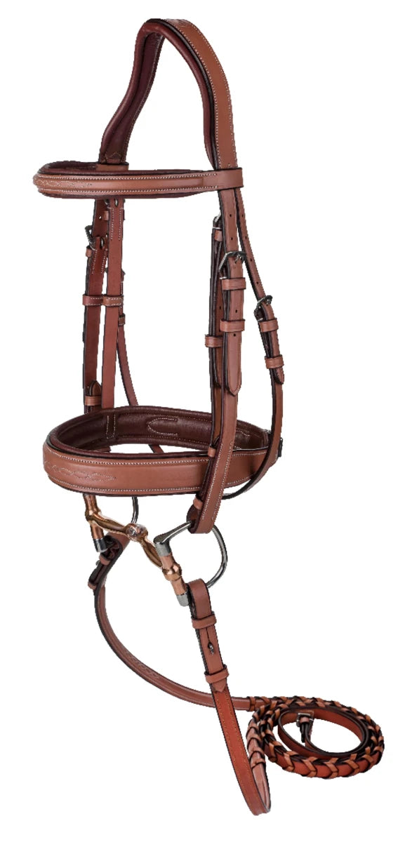 Laureate by Henri de Rivel Fancy Stitched Bridle with Wide Caveson and, view 6