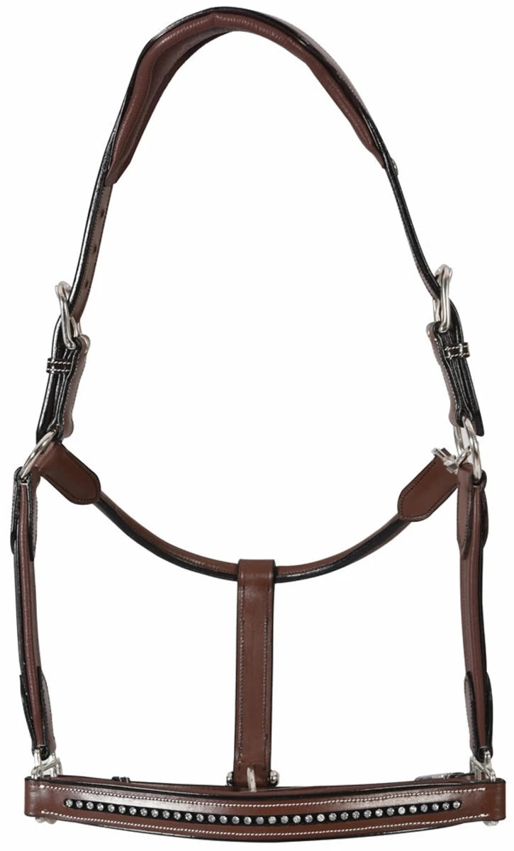 Padded Crystal Halter - Luxury Leather Halter with Sparkling Crystals, view 14