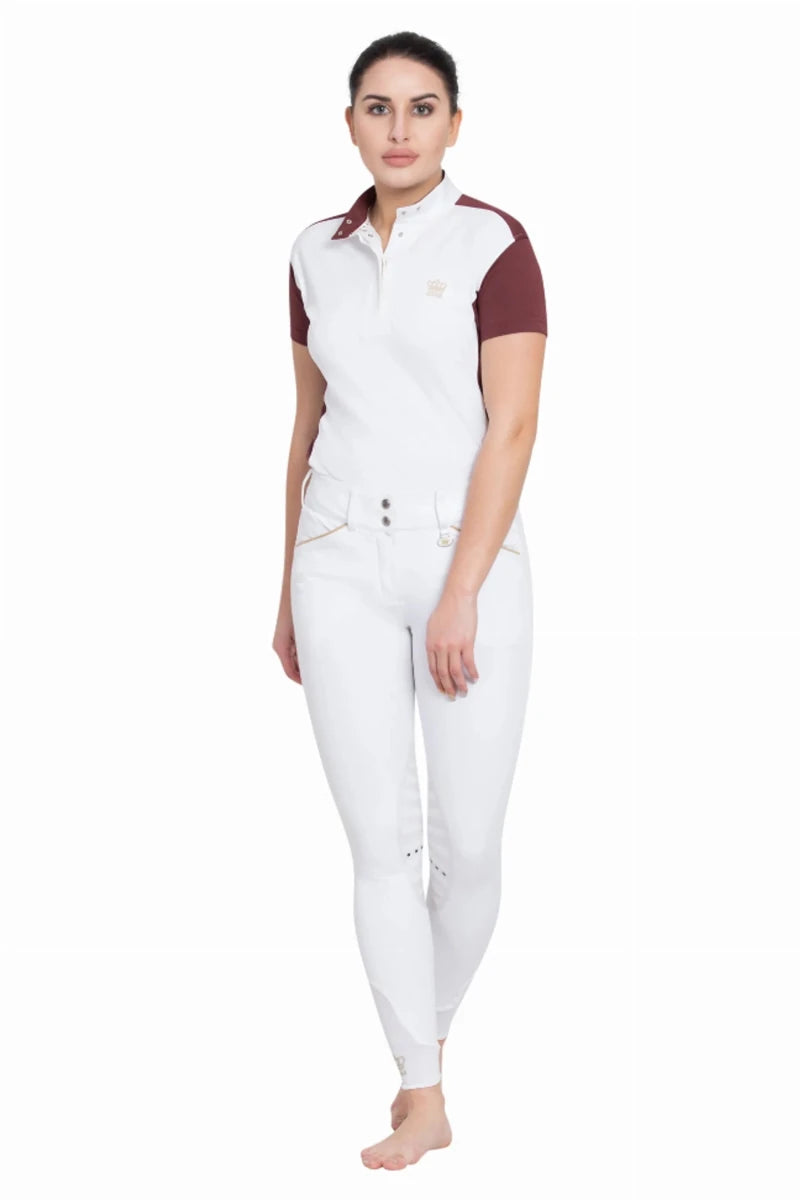 George H Morris Ladies Add Back Silicone Knee Patch Breeches, view 56