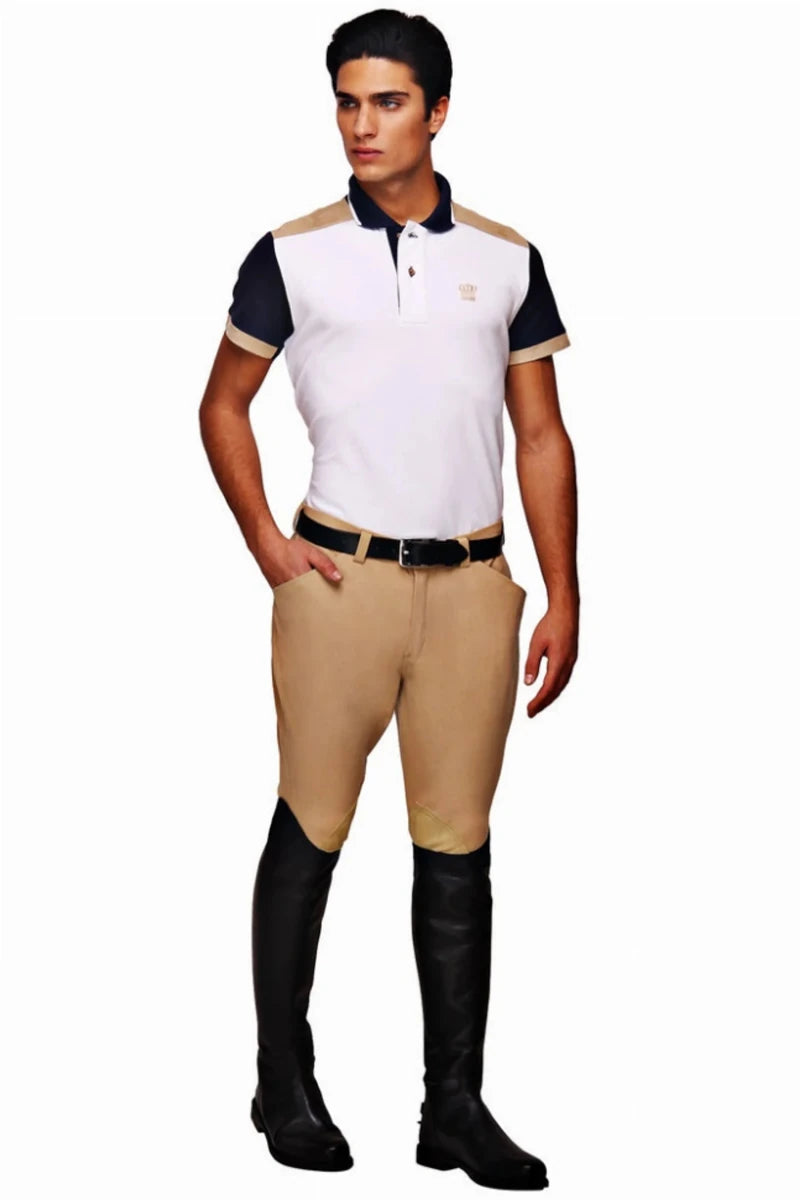 Men's Jodhpur Breeches - Bamboo Cotton Riding Pants with UltraGripp, Safari/38, view 5