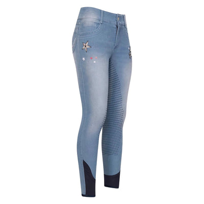 Imperial Riding Kids Riding Breeches Demi-Light Denim, 1-28 in, 128