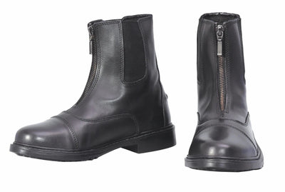 TuffRider Ladies Perfect Front Zip Paddock Boots, black/6
