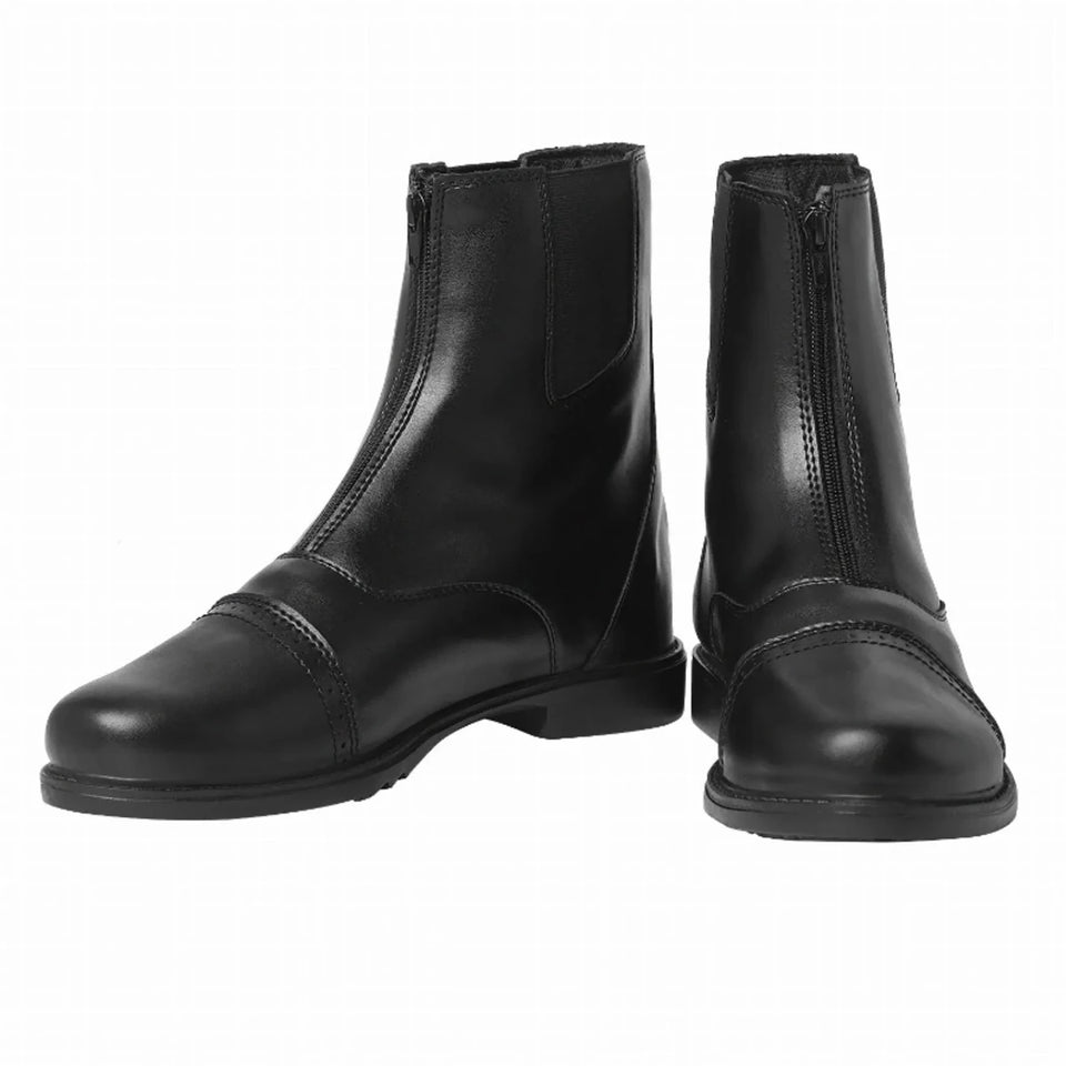 TuffRider Men's Starter Front Zip Paddock Boots, Black/10.5, view 2