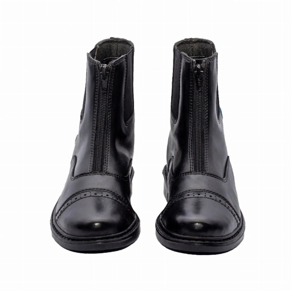 TuffRider Children's Thelwell Sweep Front Zip Paddock Boots, view 15