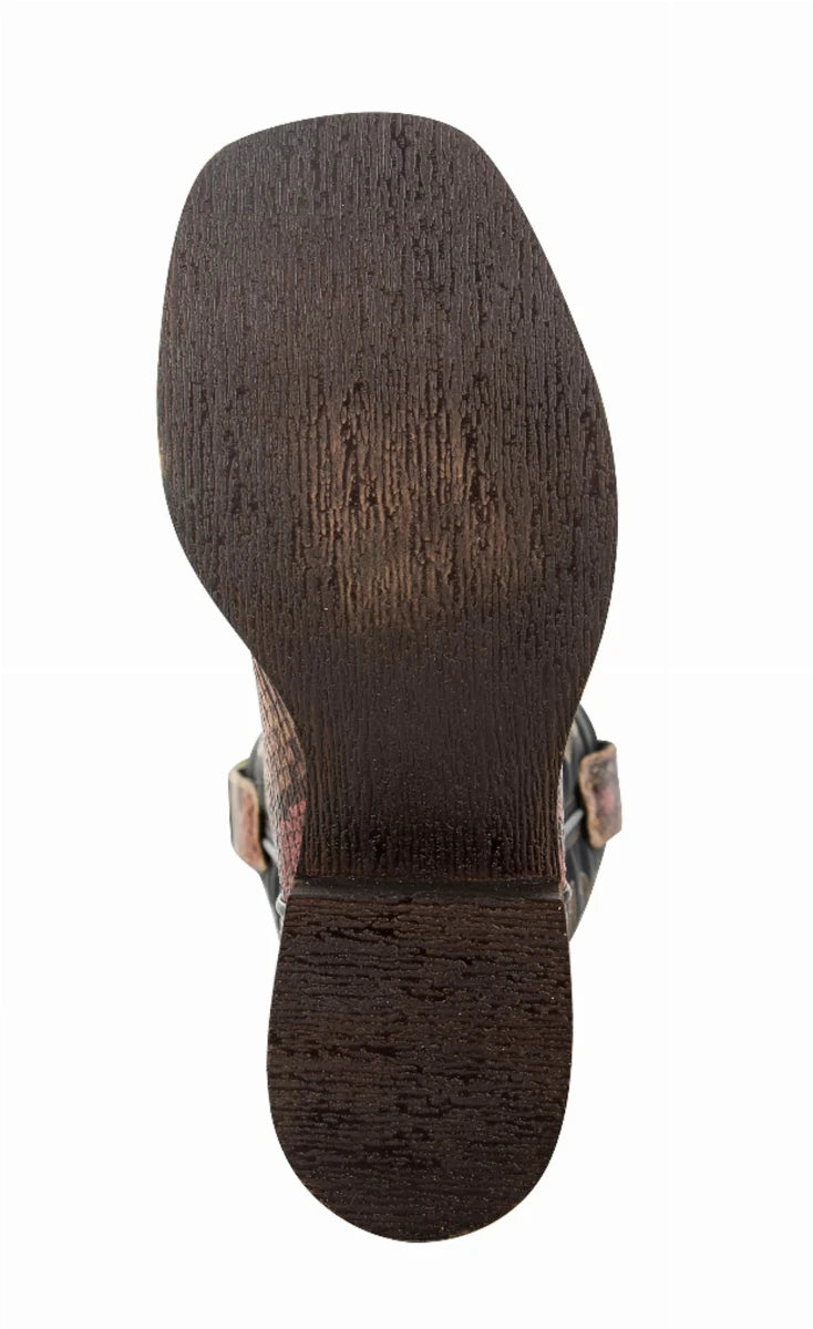 TuffRider Kid's Black Snake in My Boot Western Leather Boots, view 9