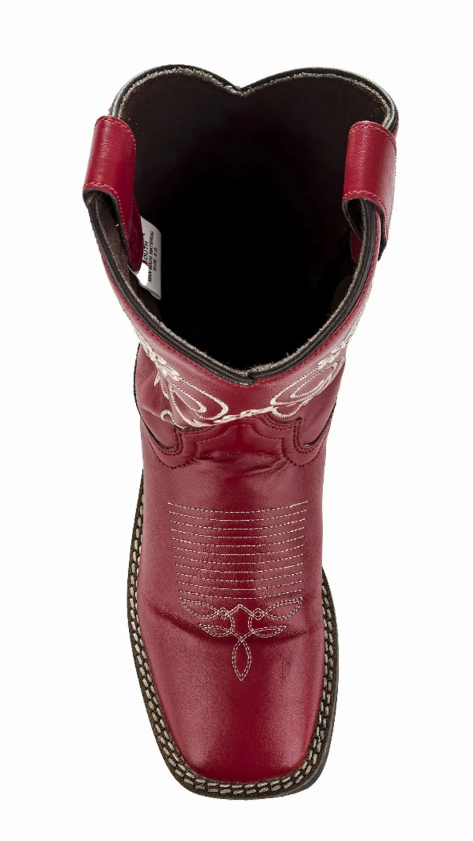 TuffRider Children's Fire Red Floral Western Boot, view 14