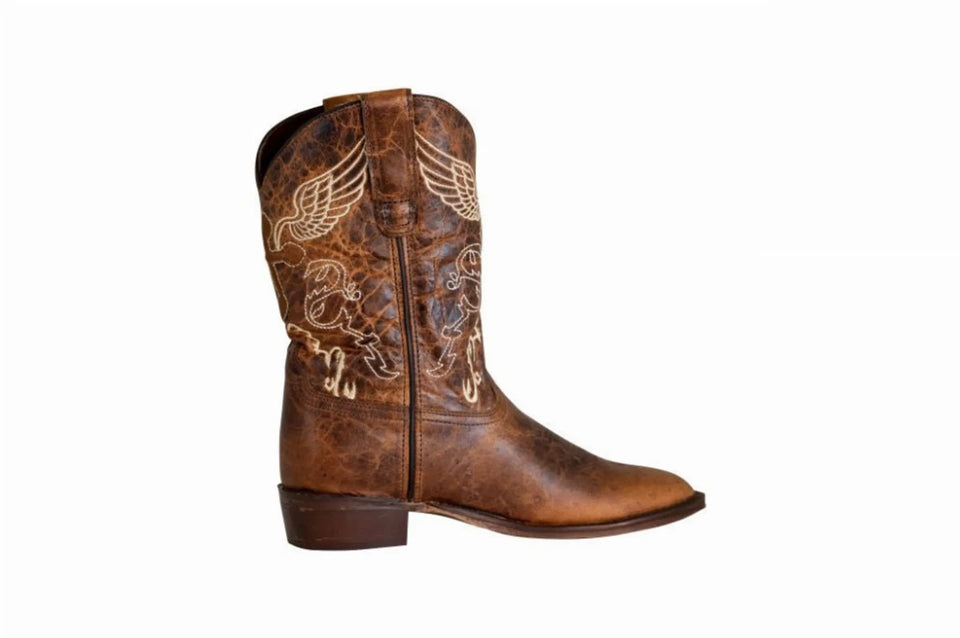 TuffRider Youth Sequoia Square Toe Western Boots, view 9