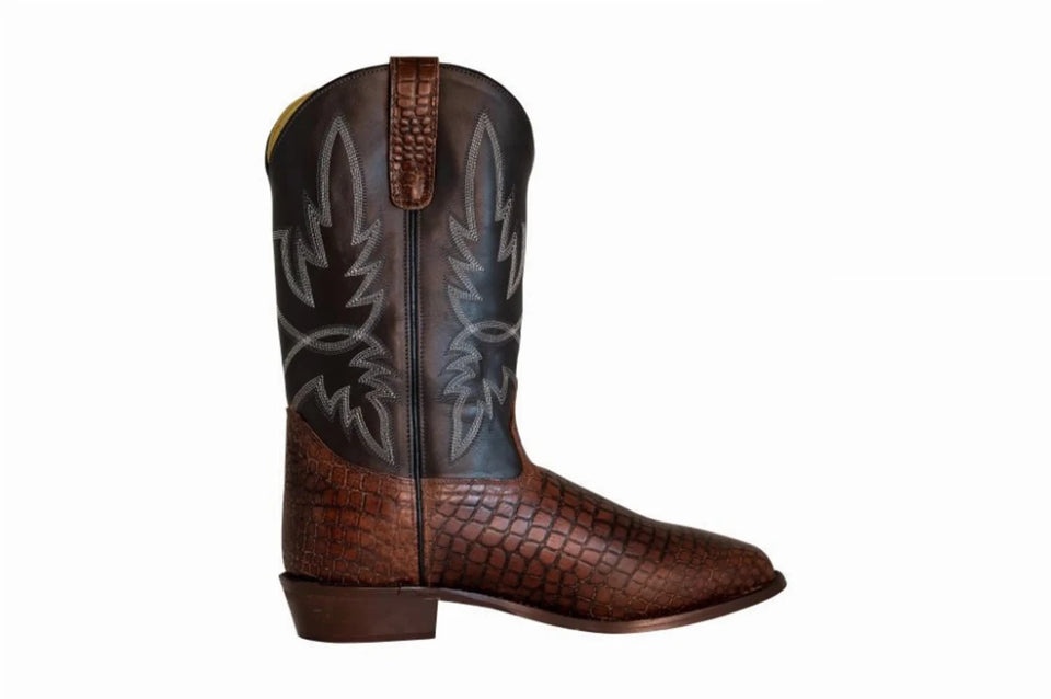 Men's Wide Square Toe Western Boots, TuffRider Grant, view 19