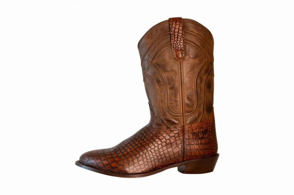 Men's Wide Round Toe Western Boots, TuffRider Hayden, view 17