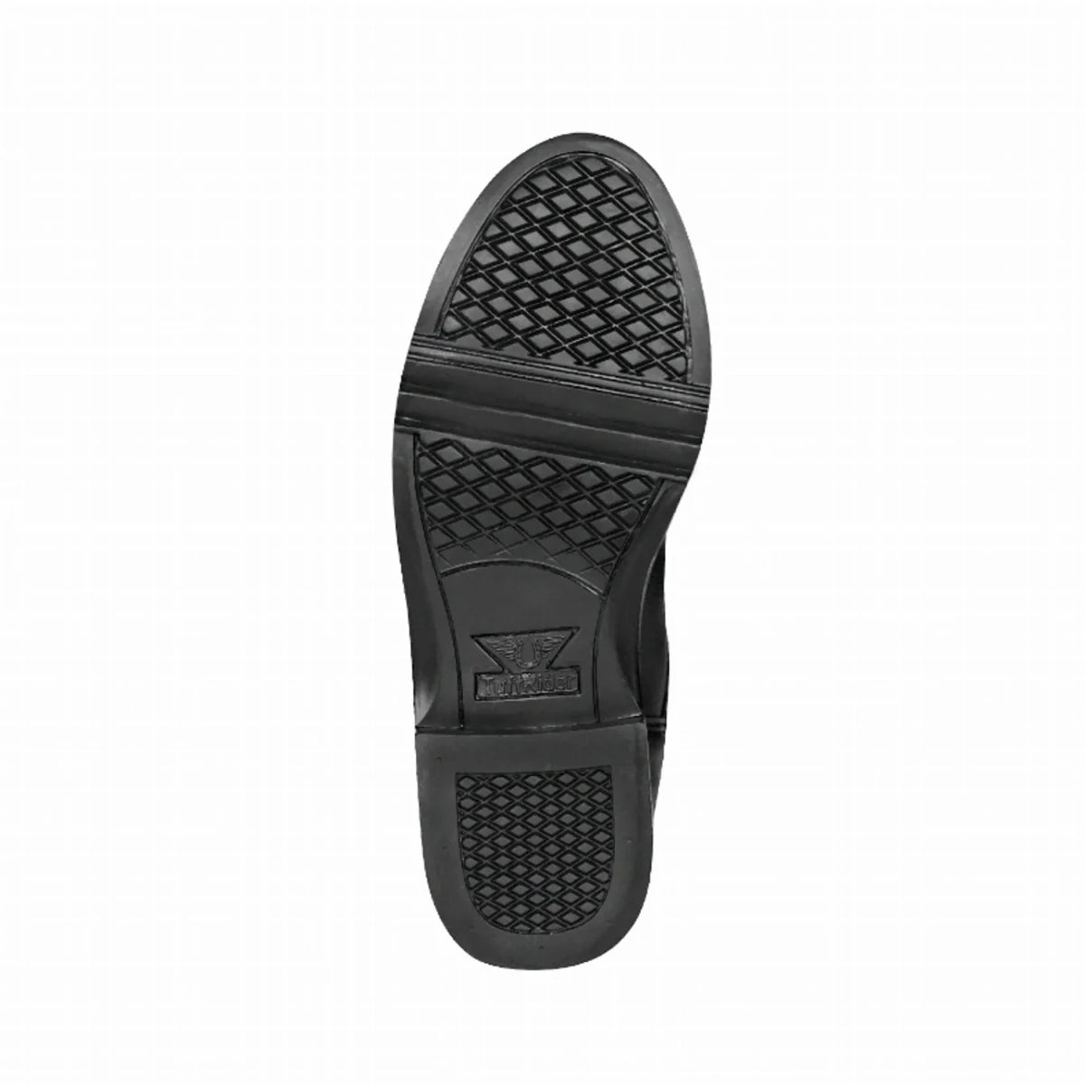 Women's Quilted Winter Field Boots - Insulated Neoprene Riding Boots for Cold Weather - Color: Black | Pack Of: 1 showing the black sole tread pattern