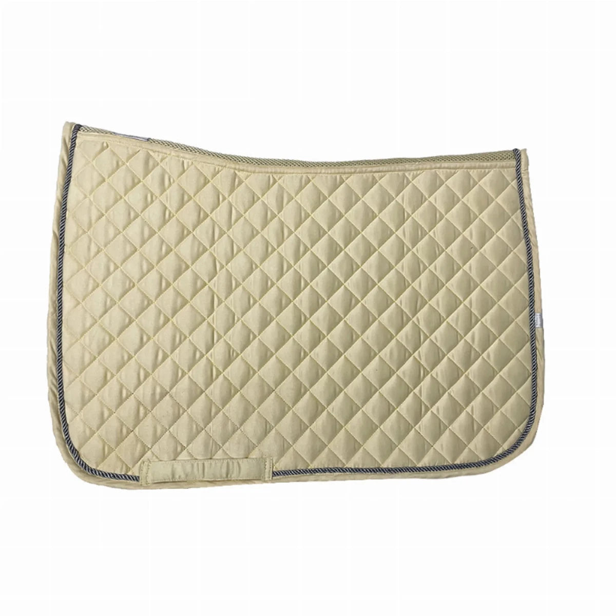 Lettia Coolmax Shadow Saddle Pad in beige with quilted pattern, designed for comfortable equestrian use