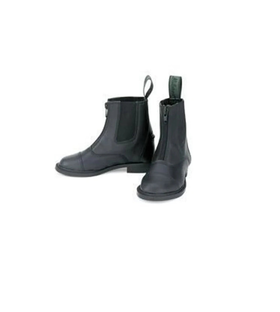 Lettia Children's Paddock Shoes- Black- 11, view 2
