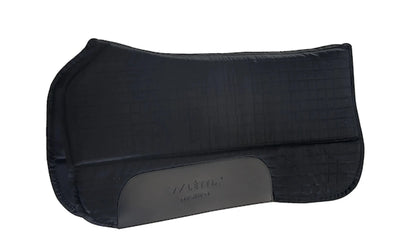 Lettia CoolMax Western Saddle Pad - Moisture Wicking Wool Felt Pad, Black/STANDARD