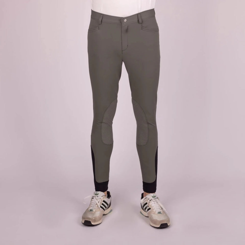Euro-Star Riding Breeches ESCamillo KneeGrip-Castor Grey, 52 in, view 3