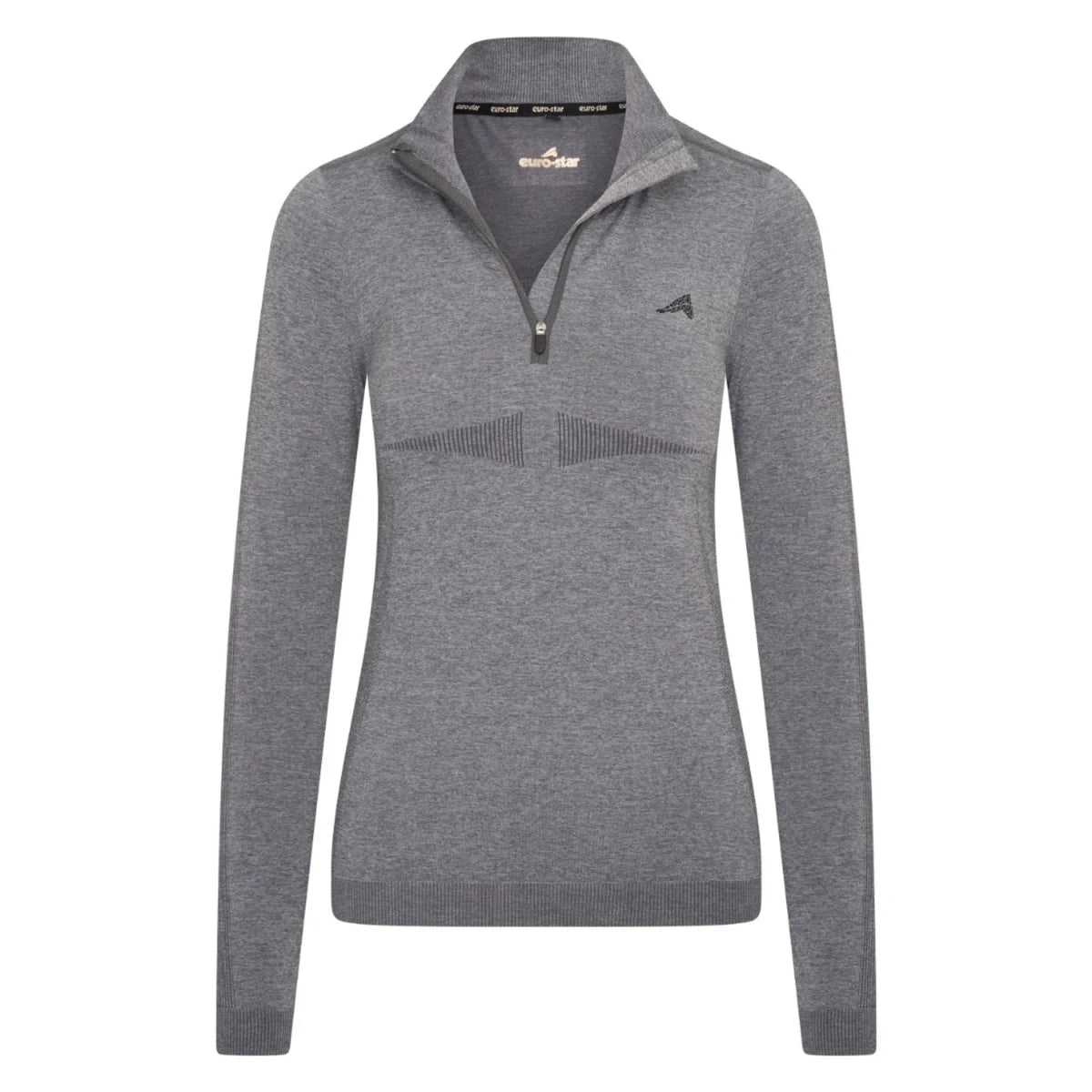 Euro-Star Half Zip Top ESMaggy-Magnet Melange-Large, view 3