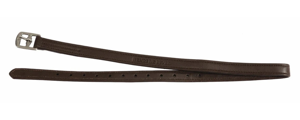 Henri de Rivel Leadline Triple Covered Stirrup Leather, Australian nut/36