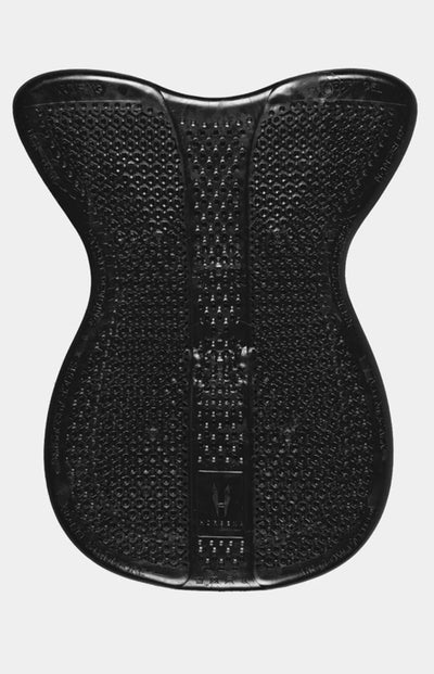 Horsena Regular Gel Pad (8 mm) with Rolled Edge Eco-Sheepskin_, Black/ONE SIZE
