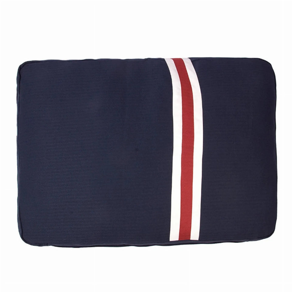 Halo Sam Rectangular Dog Bed - Preppy Stripe Design with Removable, view 9