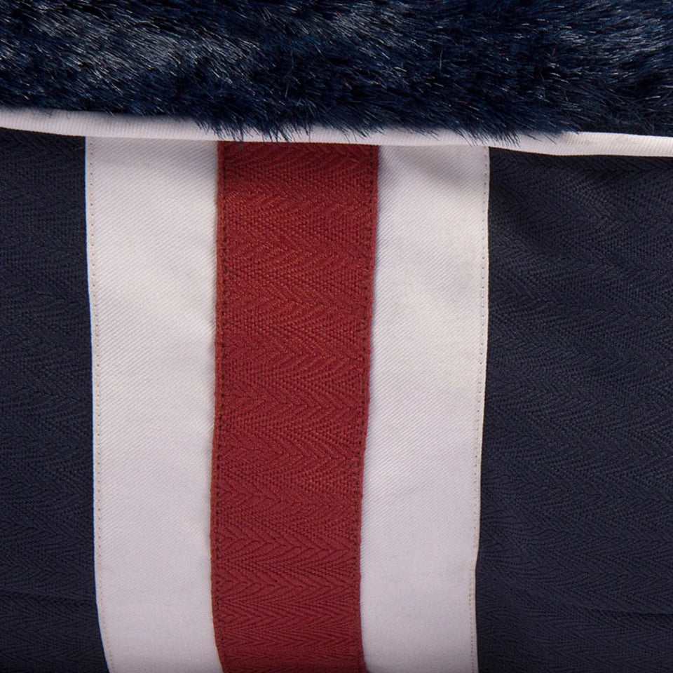 Halo Sam Rectangular Dog Bed - Preppy Stripe Design with Removable, view 12
