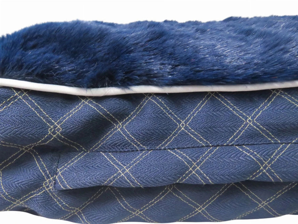 Halo Natasha Rectangular Dog Bed - Quilted Plush Pet Bed with, view 10