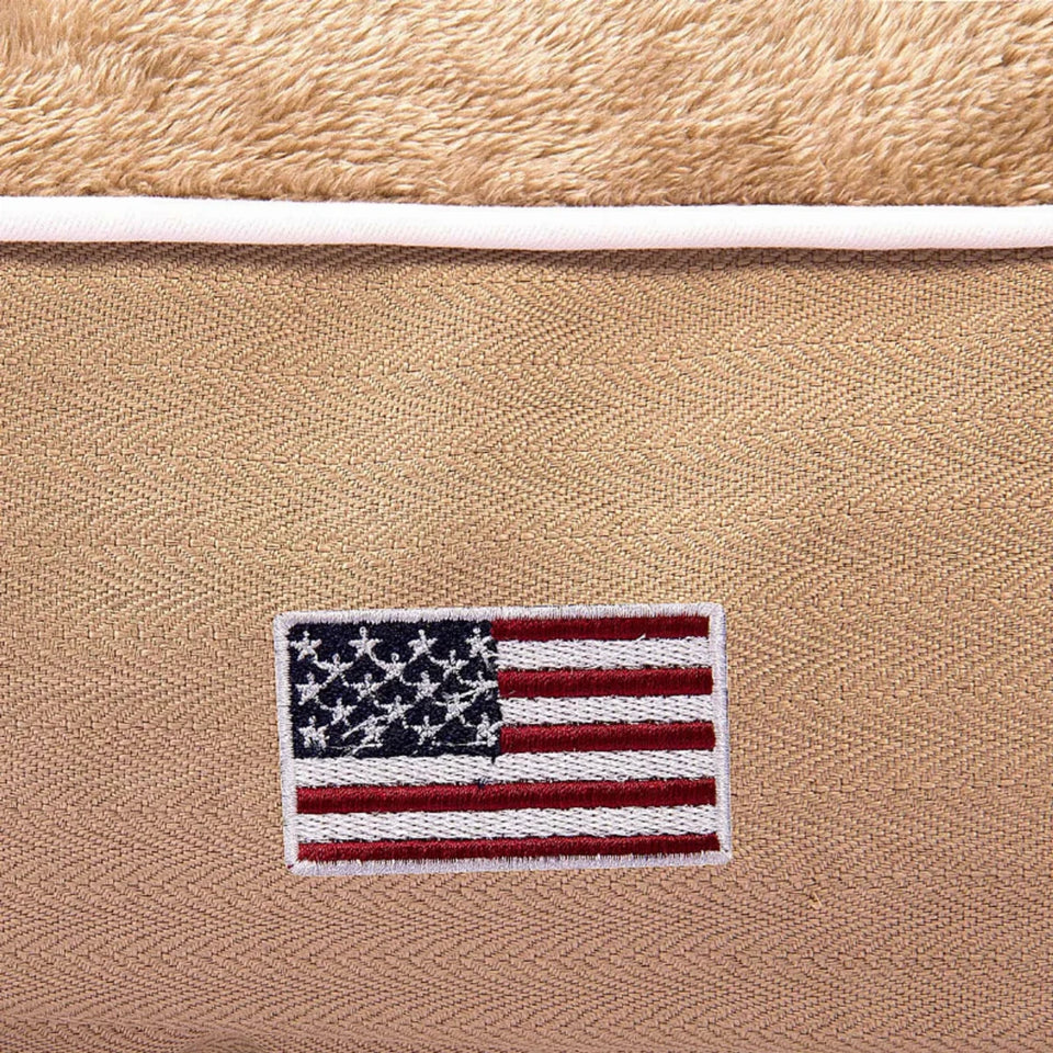 Halo American Flag Rectangular Dog Bed, view 7