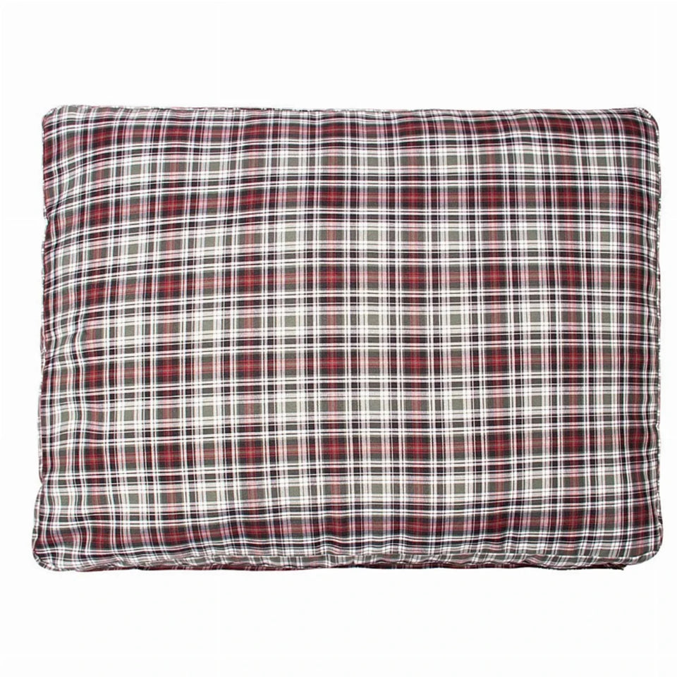 Halo Duck Green Plaid Rectangular Dog Bed, view 4