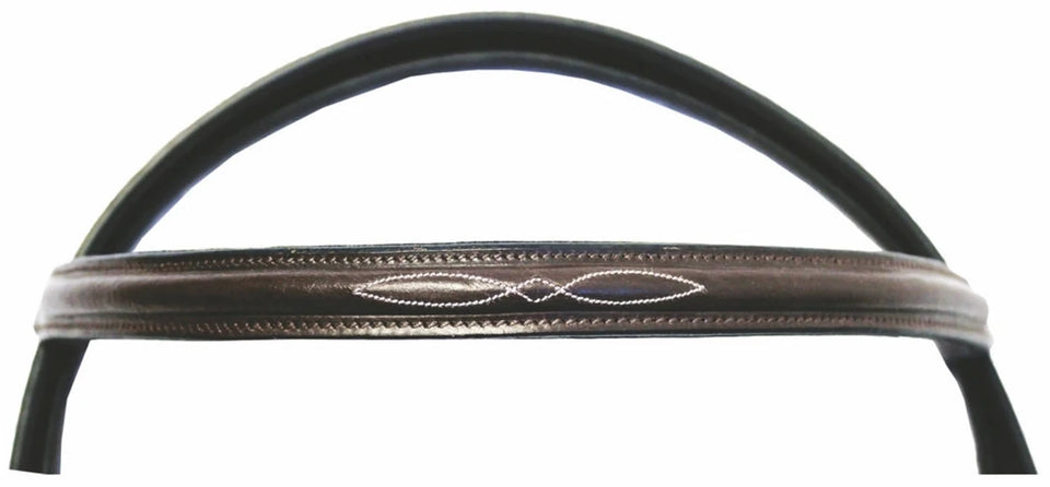 Fancy Raised Bridle - Economical Leather Bridle with Laced Reins, view 12