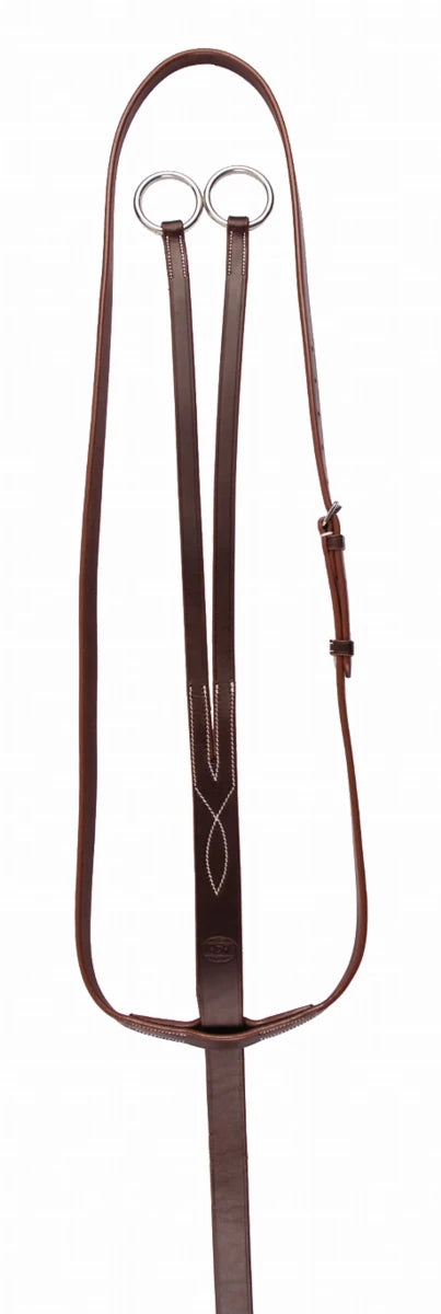 Running Martingale - Flat Leather Martingale with Stainless Steel, view 5