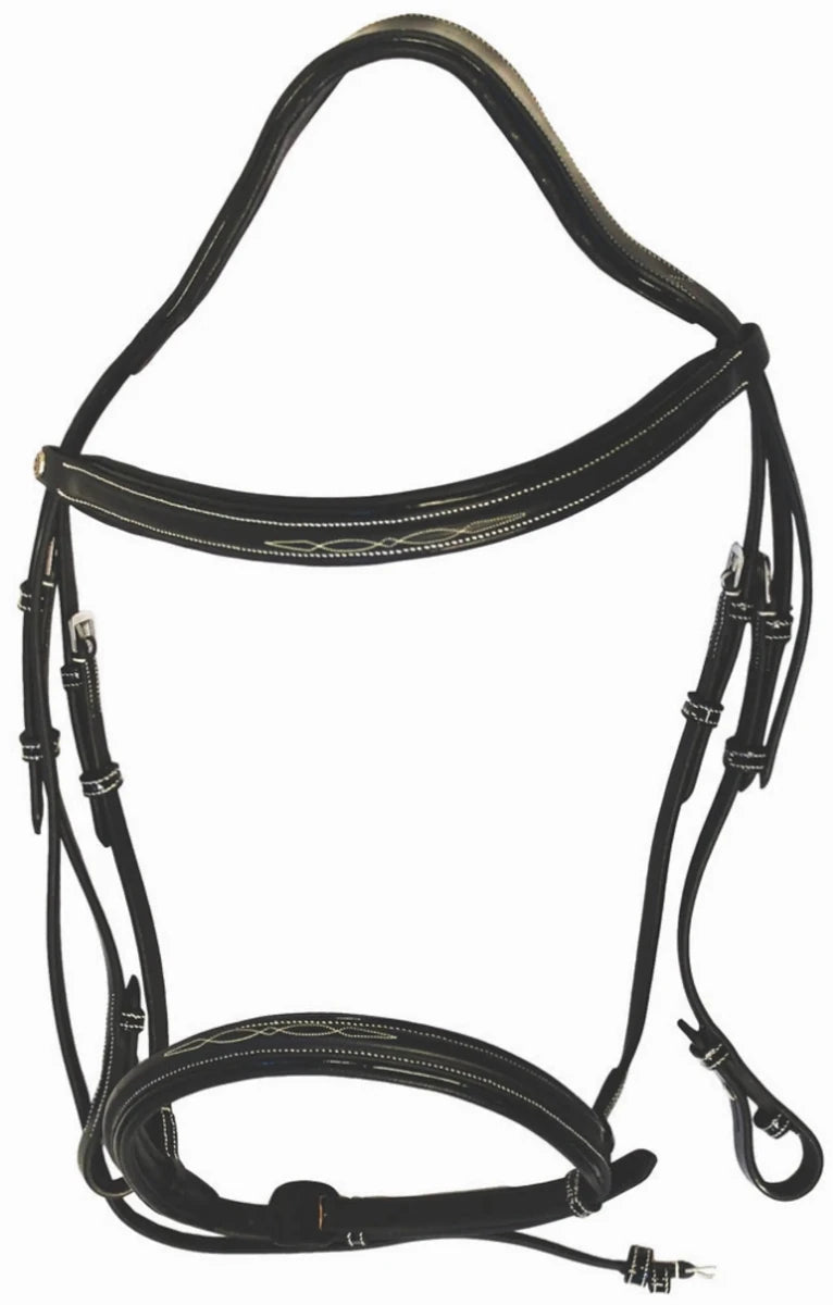 Henri de Rivel Pro Mono Crown Fancy Bridle, view 12