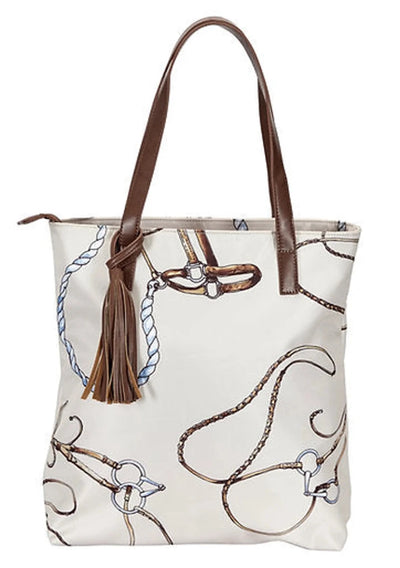 AWST Int'l "Lila" Bridles 'n Things Tote Bag with Tassel, 1
