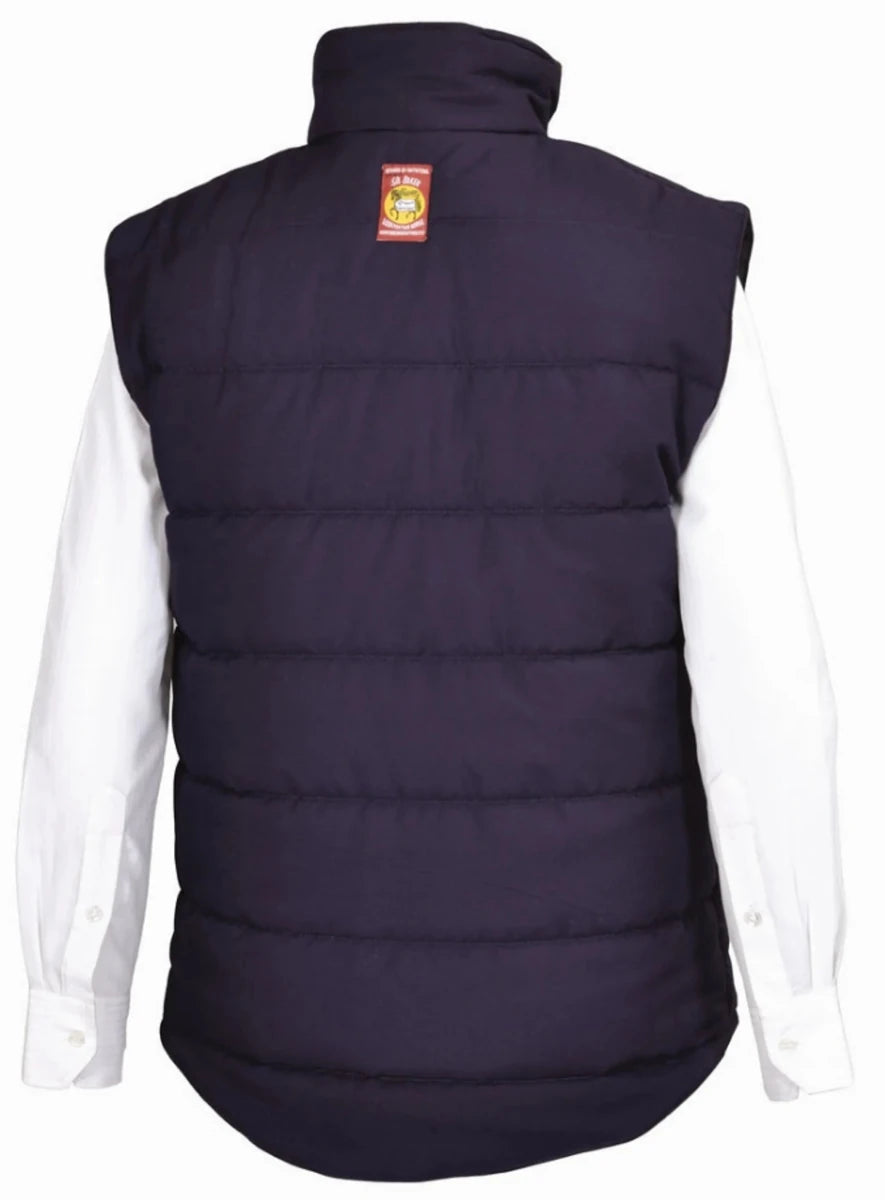 Women's Quilted Equestrian Vest, 5/A Baker, Fog/1, view 3