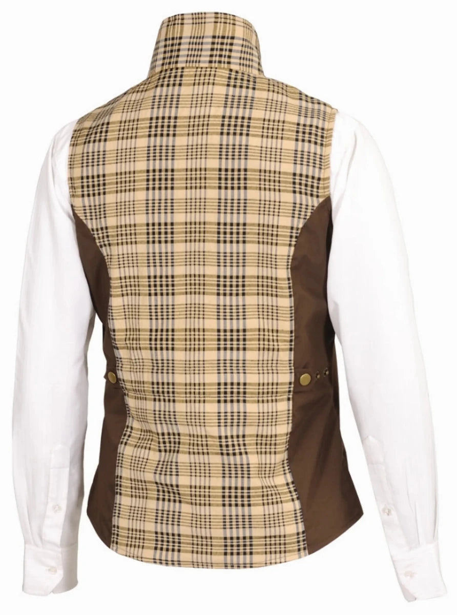 5/A Baker Ladies Select Vest - Plaid Equestrian Vest with Adj. Waist, view 19