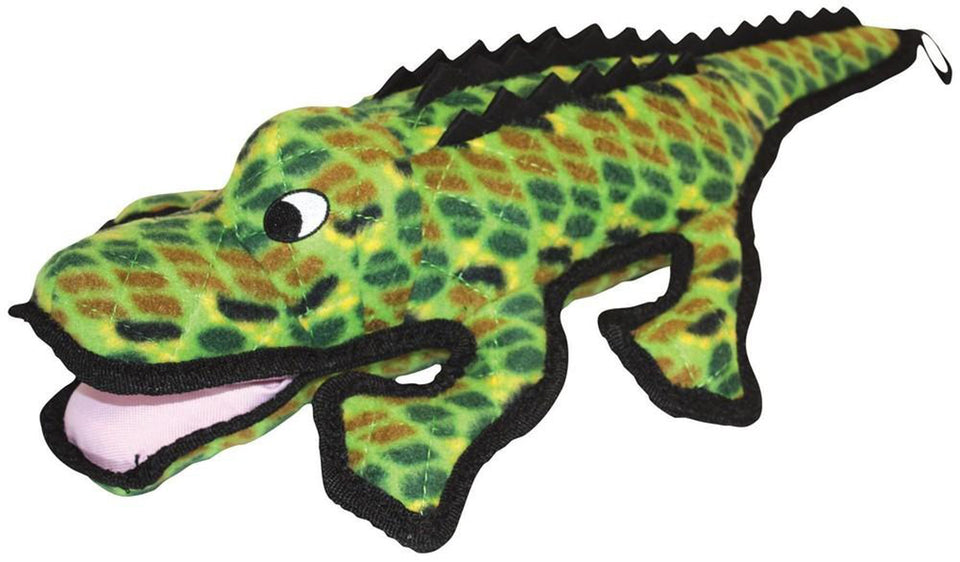 Tuffy Ocean Creature Alligator Durable Dog Toy Green, 1ea/18 in - Dog Toys Plush