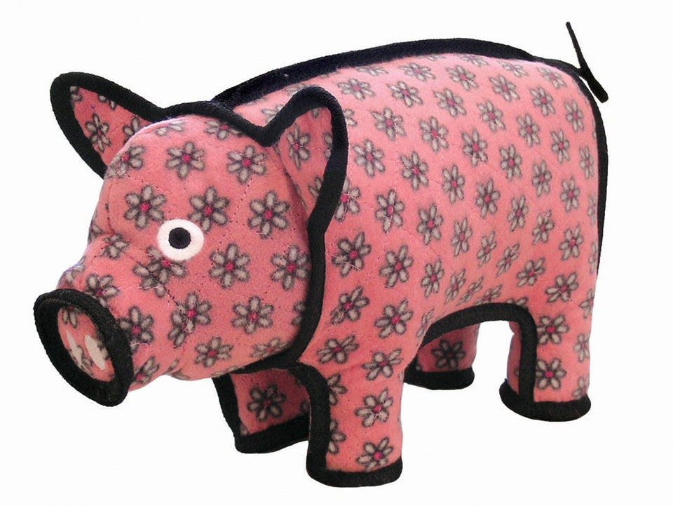 Tuffy Barnyard Pig Durable Dog Toy, Pink, 14.5 In