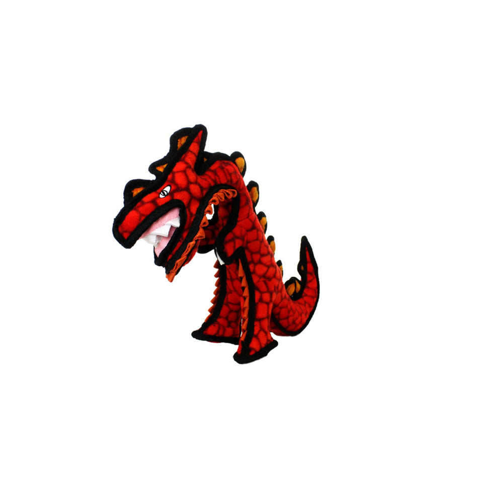 Tuffy Dinosaur Destructosaurus Durable Dog Toy Red, 1ea/16 in, Junior - Dog Toys Balls