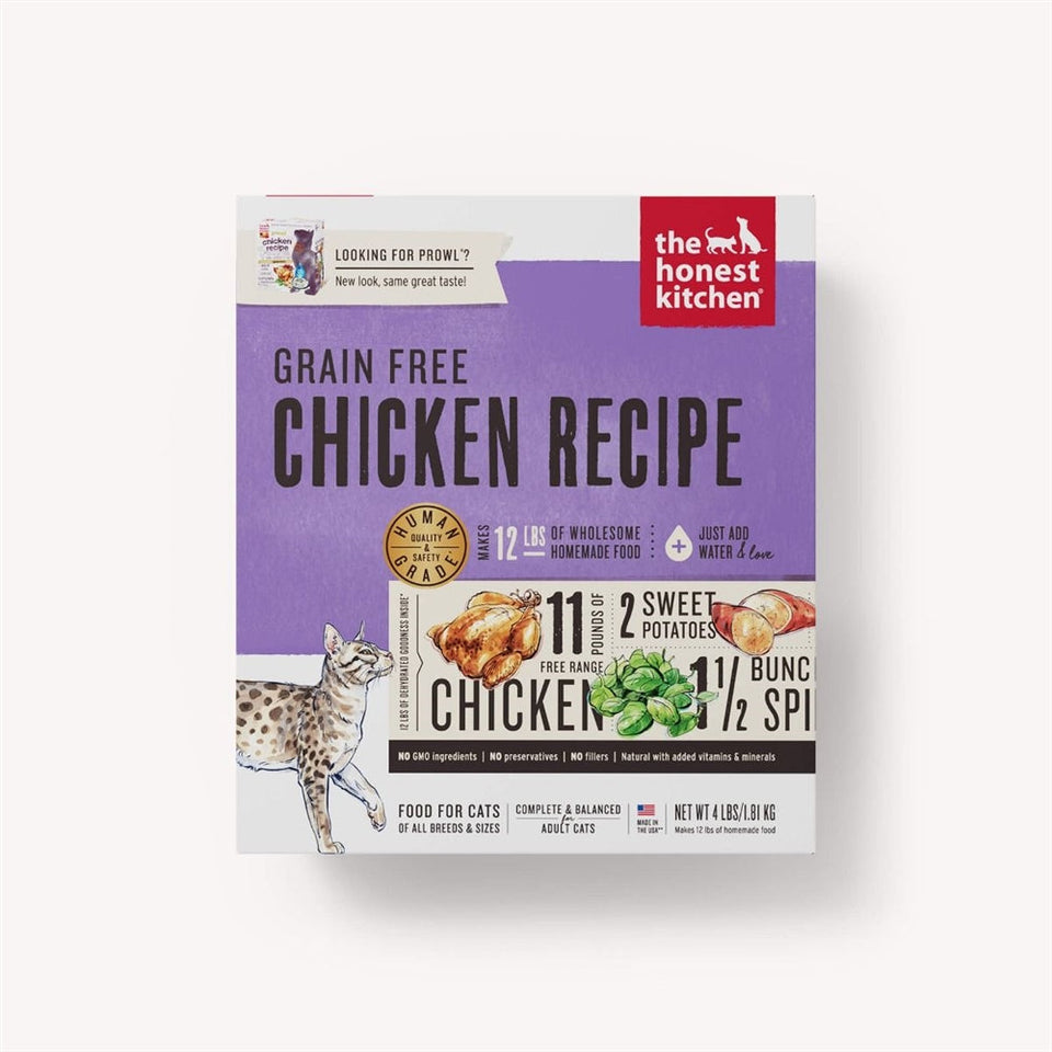 The Honest Kitchen Prowl Dehydrated Cat Food - Free-Range Chicken and Eggs, 4 lb