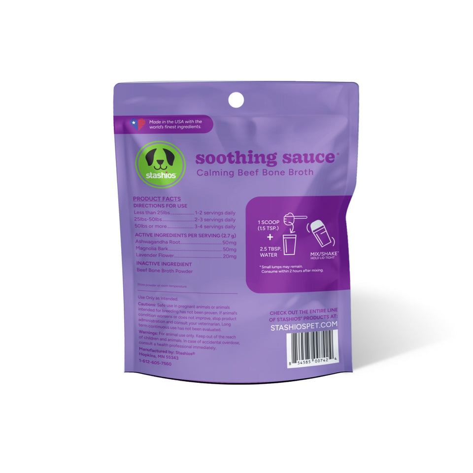 Stashios Soothing Sauce Bulk Calming Beef, 3 oz