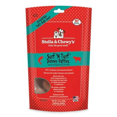 Stella & Chewy's Dog Freeze-Dried Surf And Turf Patties, 14 oz