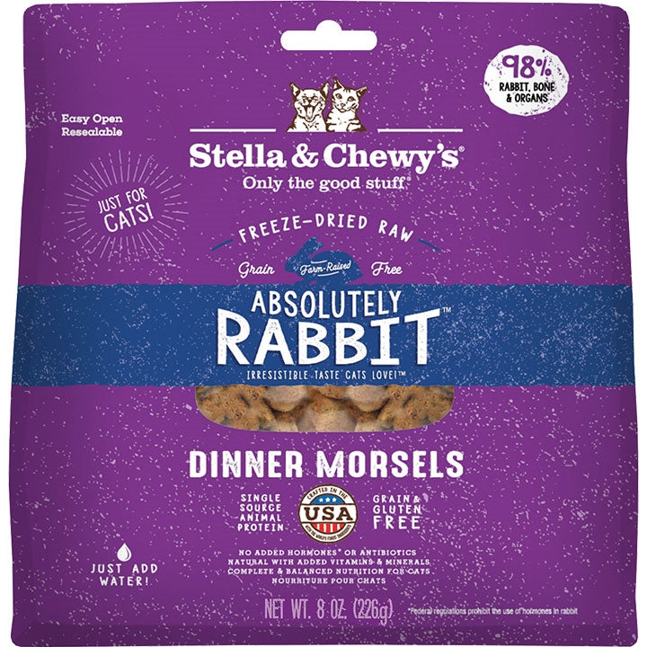 Stella & Chewy's Cat Freeze-Dried Rabbit Dinner 8 oz