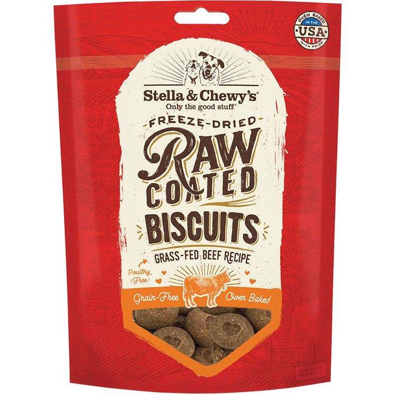 Stella & Chewy's Dog Raw Coated Biscuits Beef 9 oz