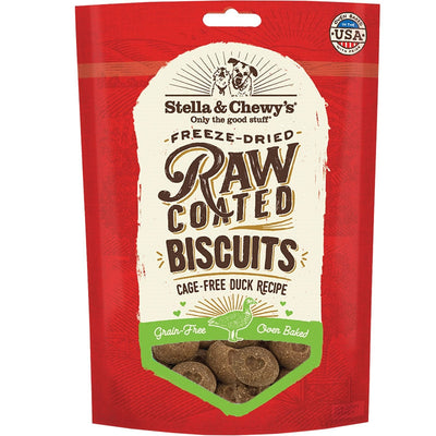 Stella and Chewys Dog Raw Coated Biscuits Duck 9Oz