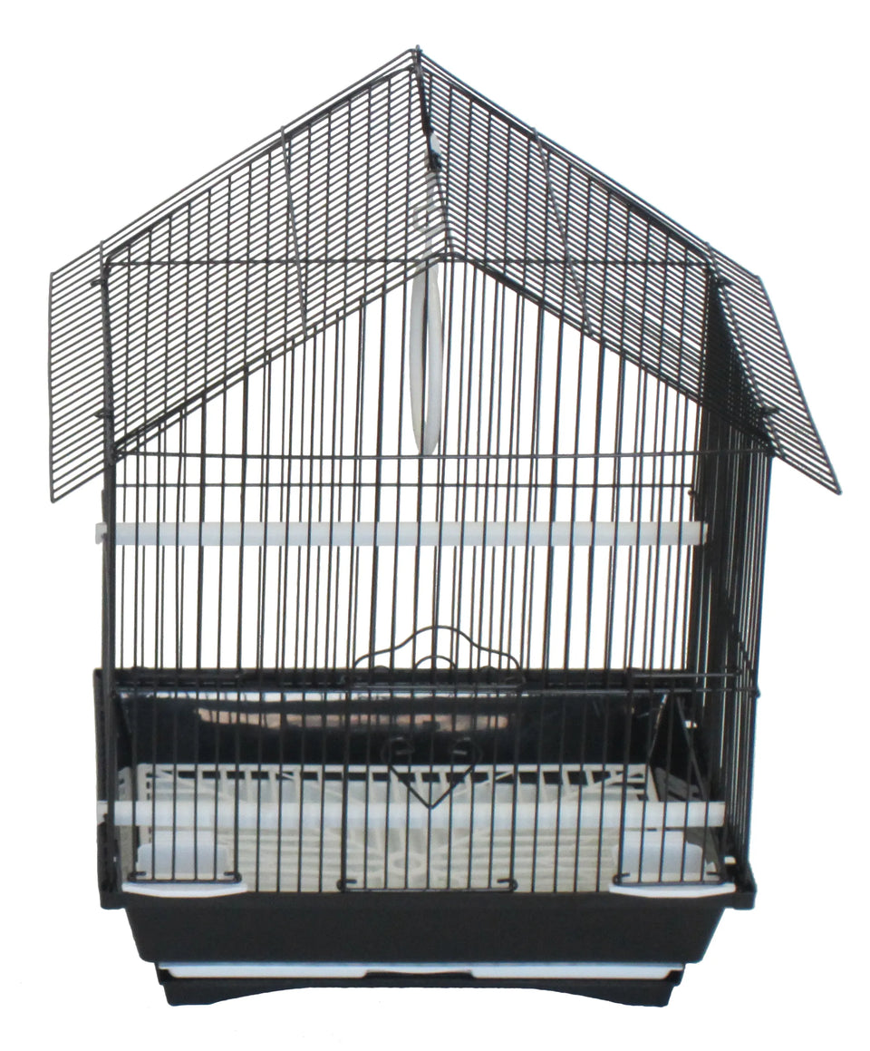 YML House Top Style Parakeet Cage, Purple/11" X 9" X 16", view 7