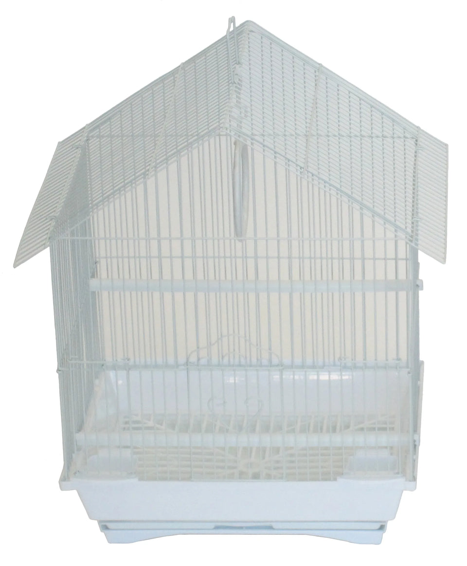 YML House Top Style Parakeet Cage, Blue/11" X 9" X 16", view 9