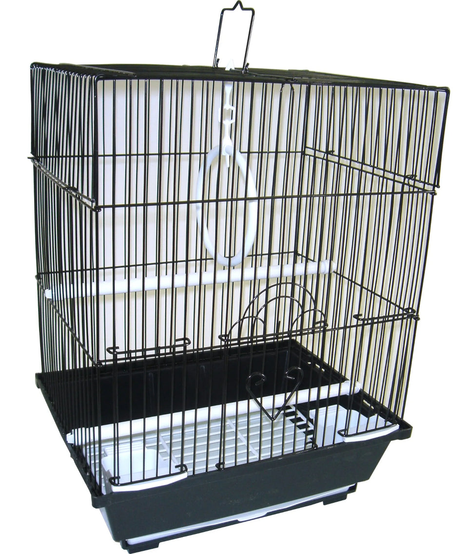 YML Flat Top Parakeet Cage, Green/13.3" X 10.8" X 16.5", view 5